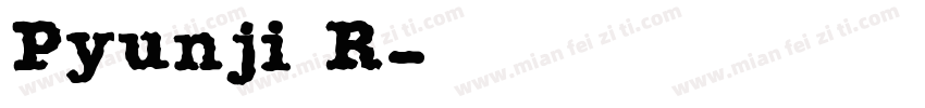 Pyunji R字体转换